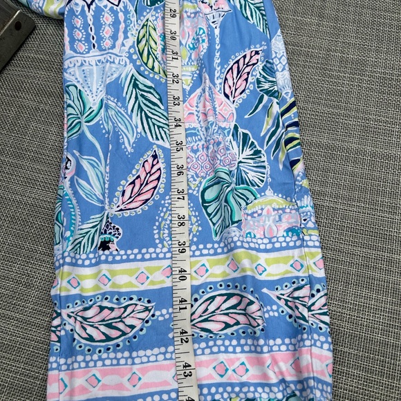 Lilly Pulitzer Georgia May Palazzo Blue Peri Pants Womens size M / L - Picture 2 of 11